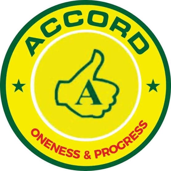 Accord Party logo: Oneness & Progress